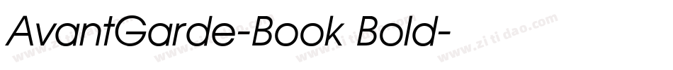 AvantGarde-Book Bold字体转换